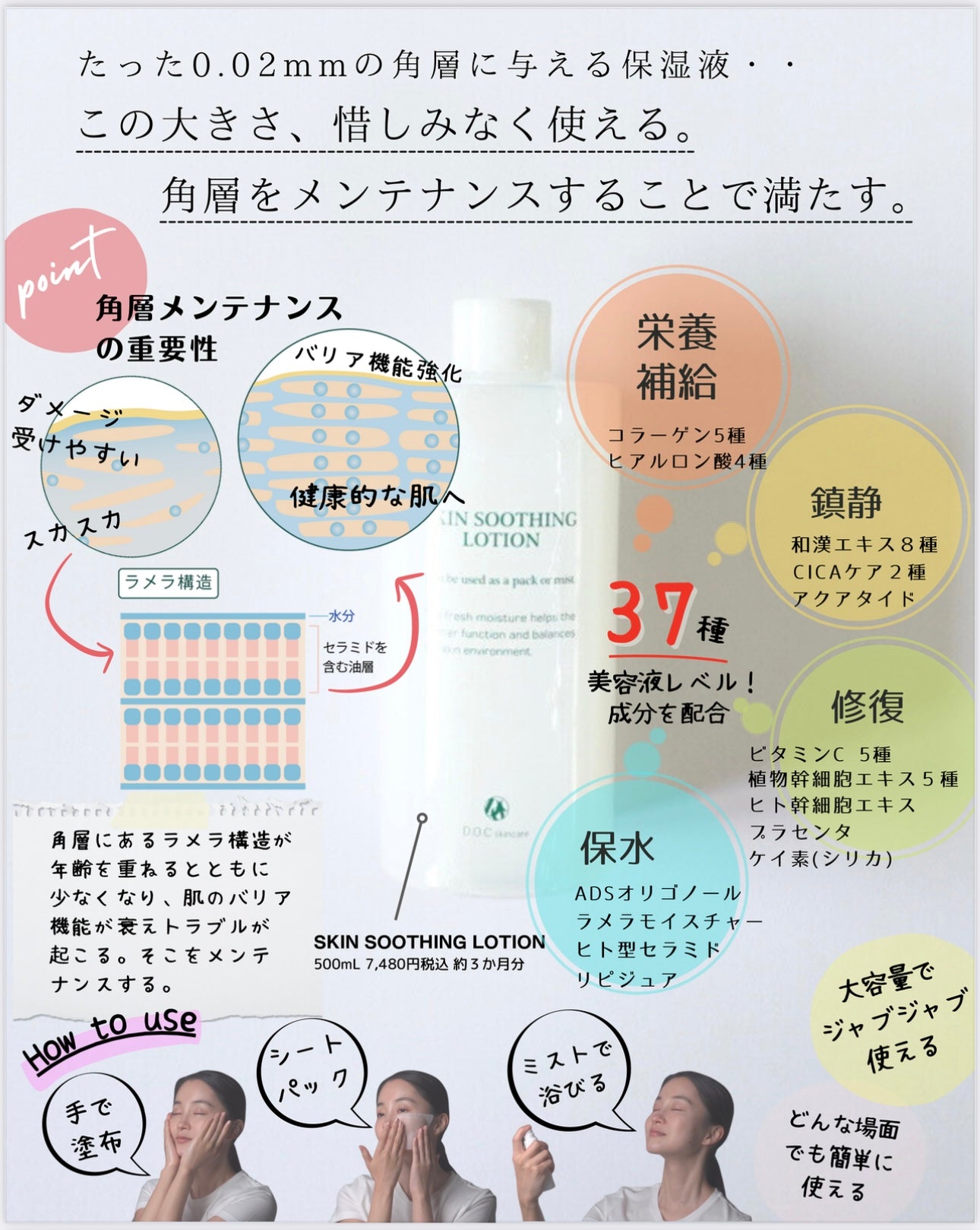 保湿化粧水|スキンスージングローション