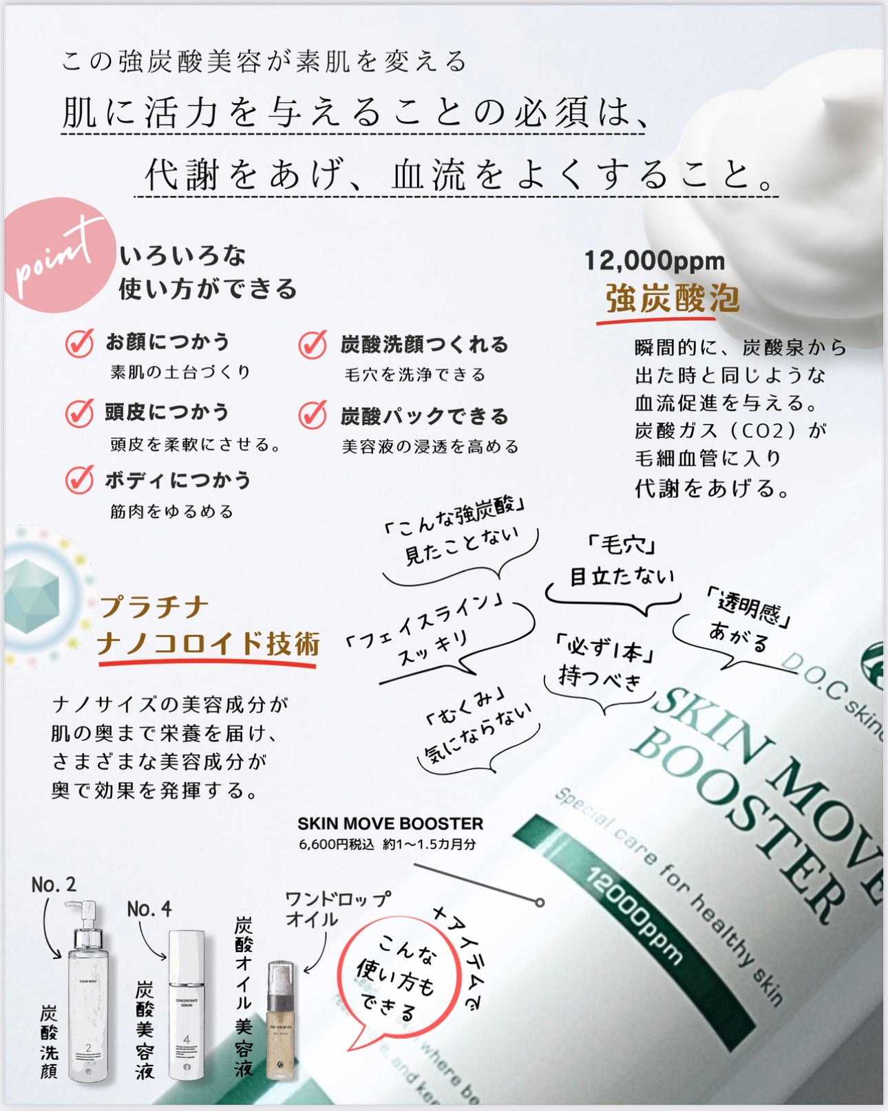 炭酸美容液｜スキンムーヴブースター