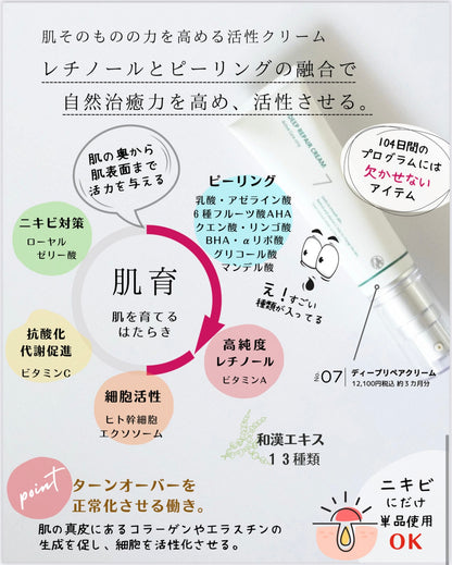 ⑦クリーム｜ディープリペアクリーム